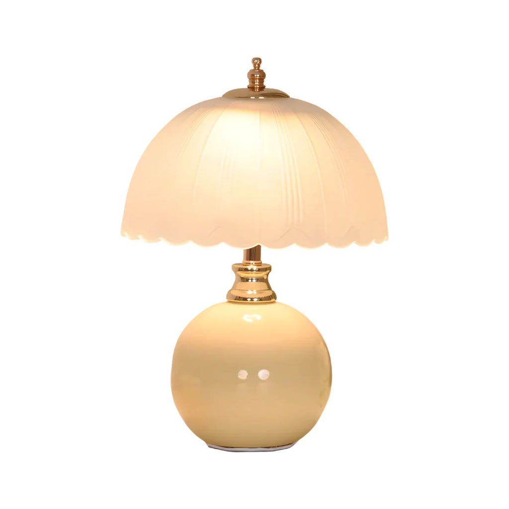 Vintage Ceramic and Glass Table Lamp