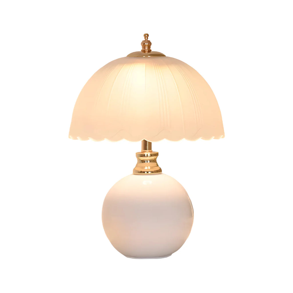 Vintage Ceramic and Glass Table Lamp